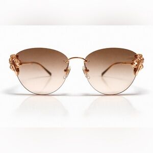 Versace ( VE 2196 B) BRAND NEW Elegant Gold Sunglasses, MADE IN ITALY